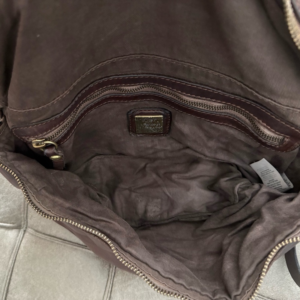 Campomaggi Dark Brown Leather Crossbody Bag - Picture 6 of 10